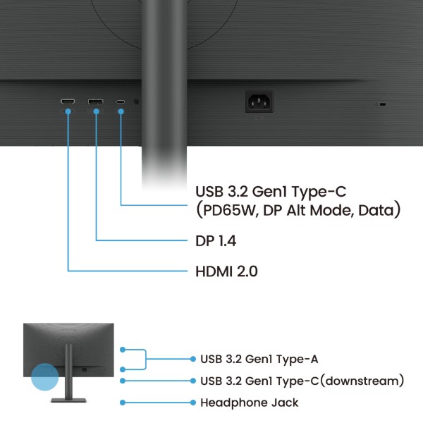 Фото - Монітор BenQ RD270Q (9H.LPCLM.MBE)