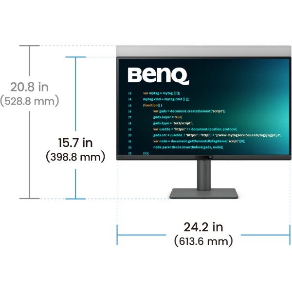 Фото - Монітор BenQ RD270Q (9H.LPCLM.MBE)