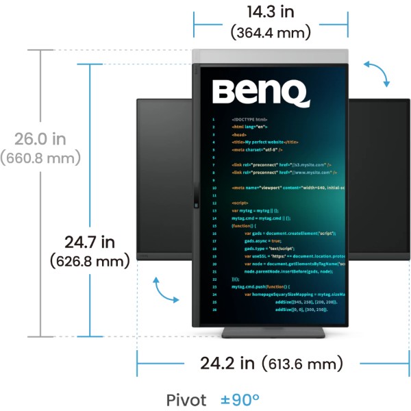 Фото - Монітор BenQ RD270Q (9H.LPCLM.MBE)