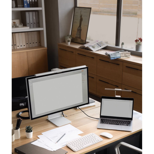 Фото - Лампа для монітора BenQ CLIP ScreenBar Pro Black (9H.W4KWT.ES3)