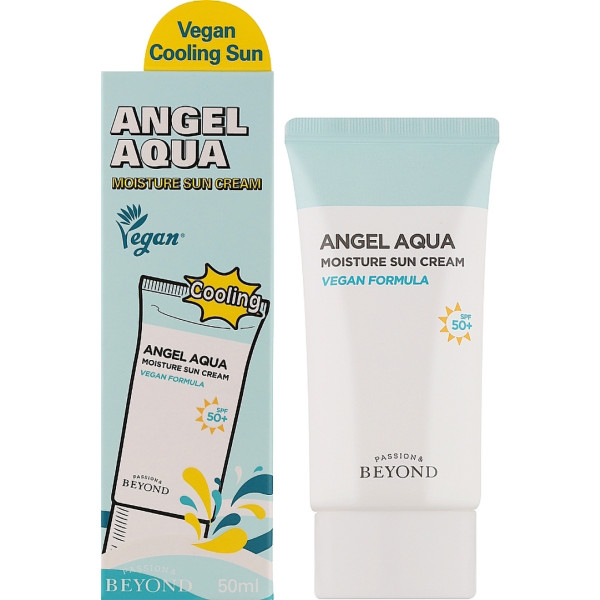 Фото - Засіб для засмаги Beyond Angel Aqua Сонцезахисний крем Moisture, 50 мл (8801051259711)