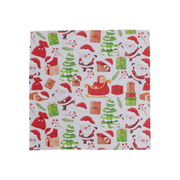 Фото - Серветка для сервірування Прованс Санта на білом 40х40 см (035752)