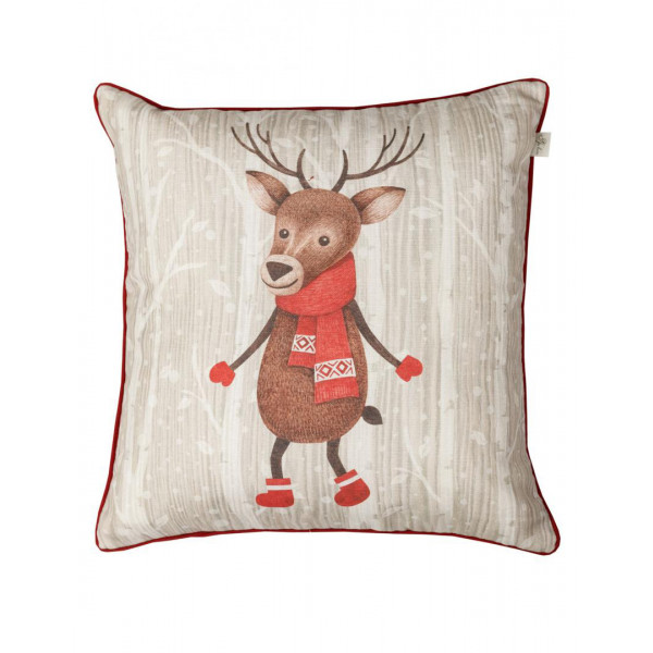 Фото - Наволочка Прованс 45х45 Олень в шарфу (031696)