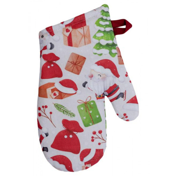 Фото - Набір прихваток Прованс Санта на білому 27х18 см (035793)