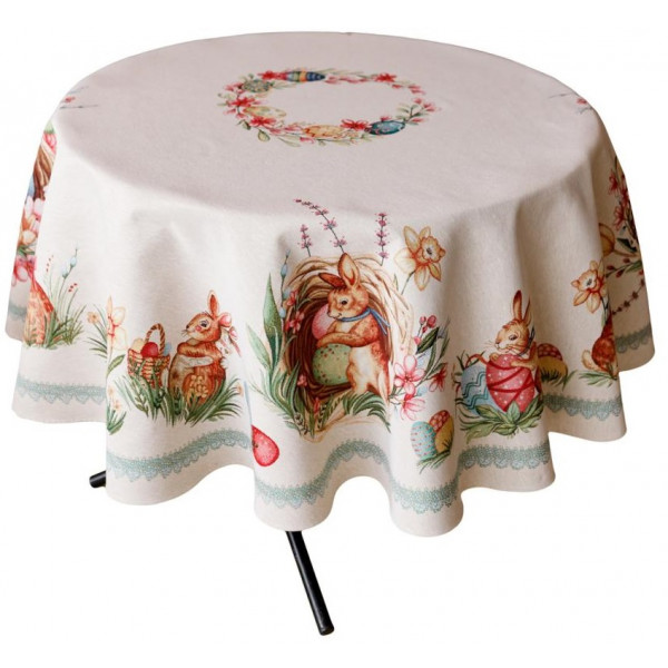 Фото - Скатертина кругла Прованс Великоднева Злагода D180 см (034143) Фото - Скатертина кругла Прованс Великоднева Злагода D180 см (034143)