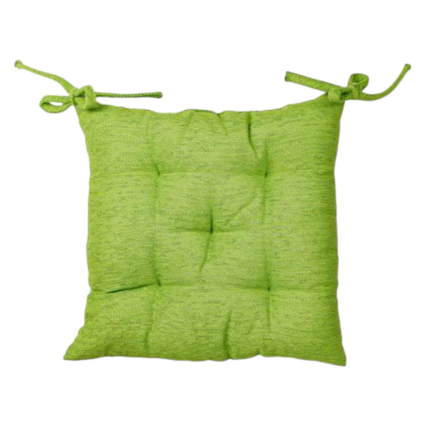 Фото - Подушка для стільця Прованс CHENILLA салатова 40х40 см (034839)