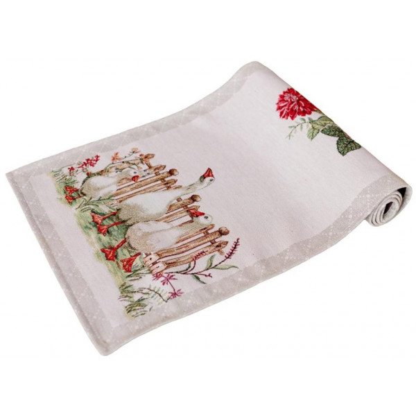 Фото - Скатертина раннер Прованс Гуси 35х100 см (034161)