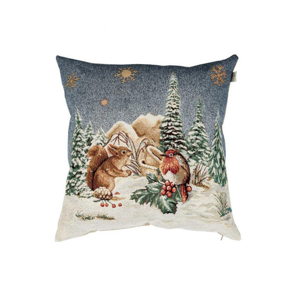 Фото - Наволочка Прованс гобелен  Блакитне сяйво 45х45 Білочка (031383) Фото - Наволочка Прованс гобелен  Блакитне сяйво 45х45 Білочка (031383)