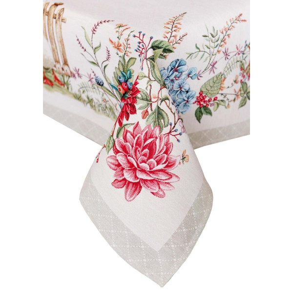 Фото - Скатерть прямоугольная Прованс Гуси 135х300 см (034101)