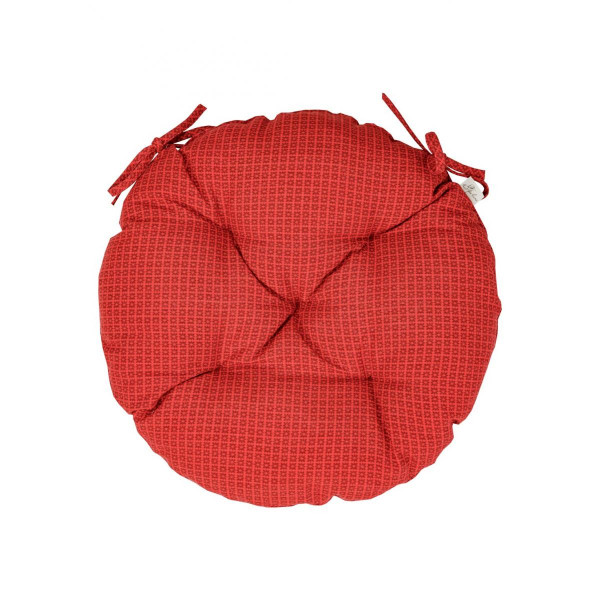 Фото - Подушка для стільця Прованс Merry Christmas червона D-40 (031490)