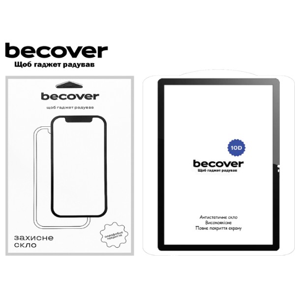 Фото - Защитное стекло для планшета BeCover 10D for Lenovo Tab M10 Plus TB-125F (3rd Gen)/K10 Pro TB-226 10.61'' Black (710578)
