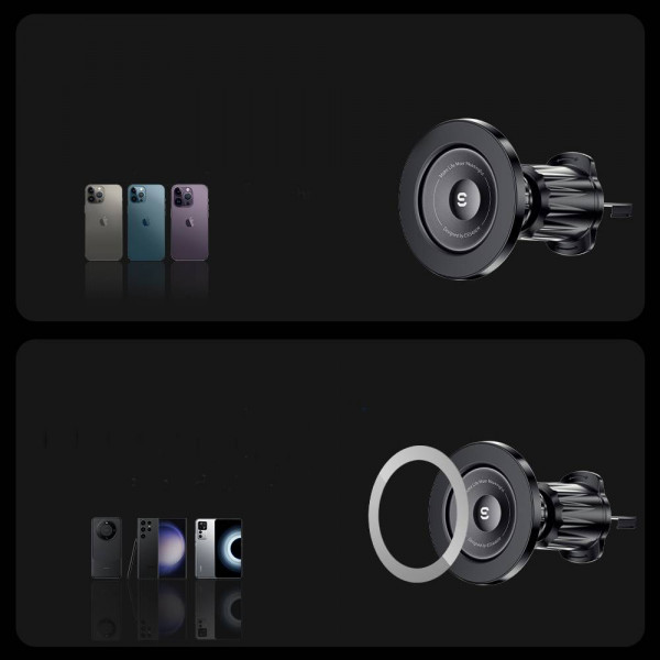 Фото - Автотримач Essager Berlin magnetic car mount outlet model (EZJCFK-BL01-Z)