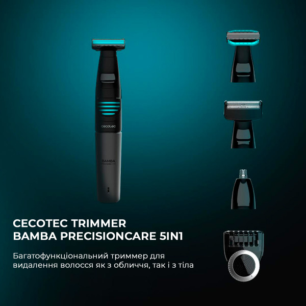 Фото - Триммер для усов и бороды Cecotec Bamba PrecisionCare 5in1 (CCTC-04741)