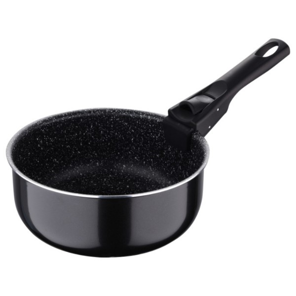 Фото - Набір ковшів зі знімною ручкою Bergner Click & cook black 16/18/20 см (BG-31602-BK)