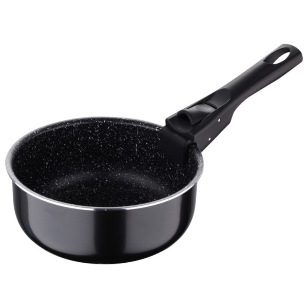 Фото - Набір ковшів зі знімною ручкою Bergner Click & cook black 16/18/20 см (BG-31602-BK)