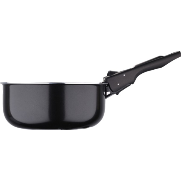 Фото - Набір ковшів зі знімною ручкою Bergner Click & cook black 16/18/20 см (BG-31602-BK)
