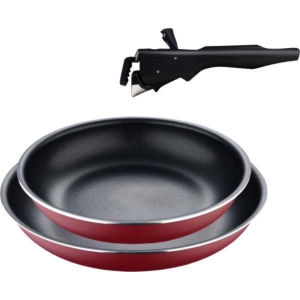 Фото - Набор сковород со съемной ручкой Bergner Click & cook 22 см/26 см (BG-31605-RD)