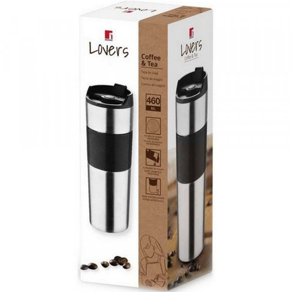 Фото - Термокружка Bergner Coffee & tea lovers 460 мл (BG-37789-BK)