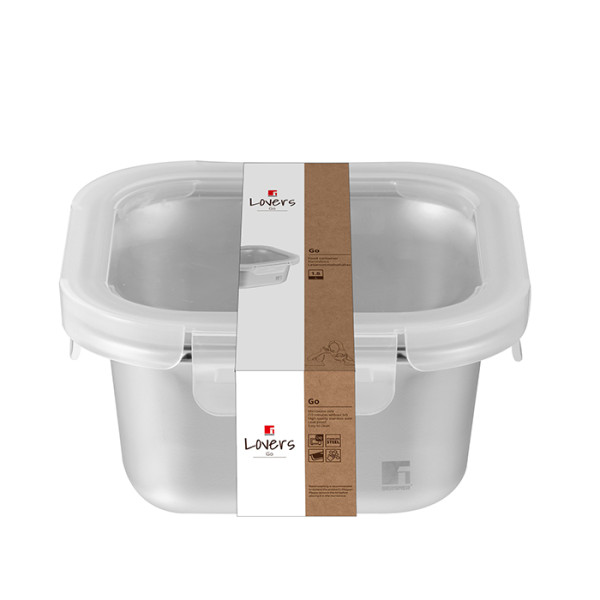 Фото - Ємність для зберігання Bergner Go Lovers 640 мл (BG-36313-GY)