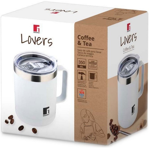 Фото - Термочашка Bergner Coffee & tea lovers 350 мл (BG-37788-WH)