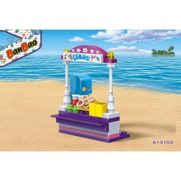 Фото - Пластиковий конструктор Banbao
 "Модний пляж" ( 165 Ел.) Трицикл (6131)