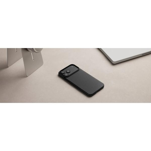 Фото - Чохол для смартфону Pitaka Ultra-Slim Twill Black/Grey for iPhone 17 Pro Max (KI1701BPM)
