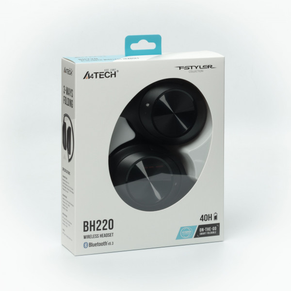Фото - Навушники повнорозмірні бездротові A4tech Fstyler Bluetooth 5.3 Wireless (BH220 Black)