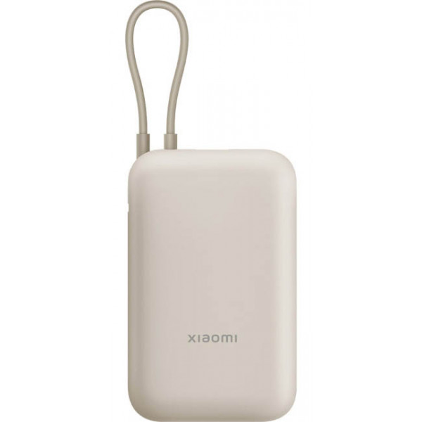 Фото - Батарея мобільна Xiaomi 10000mAh 22.5W Integrated Cable (BHR9072GL) Beige