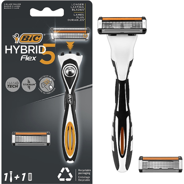 Фото - Станок чоловічий BIC Hybrid 5 Flex система 1 шт. (3086124143950)