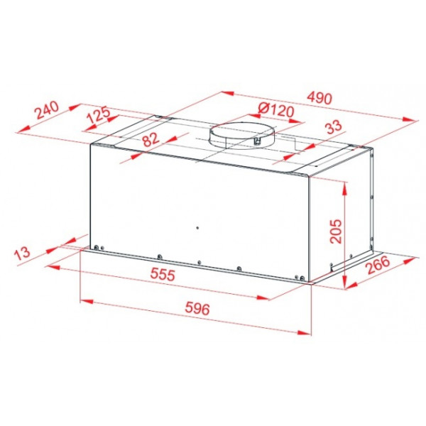 Фото - Вытяжка встраиваемая Perfelli BIET 6512 A 1000 I LED