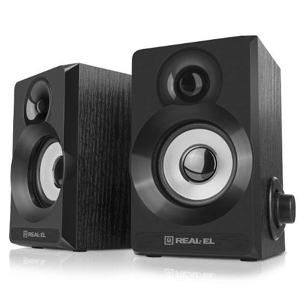 Фото - Комп'ютерна акустика компактна 2.0 REAL-EL S-200 Black