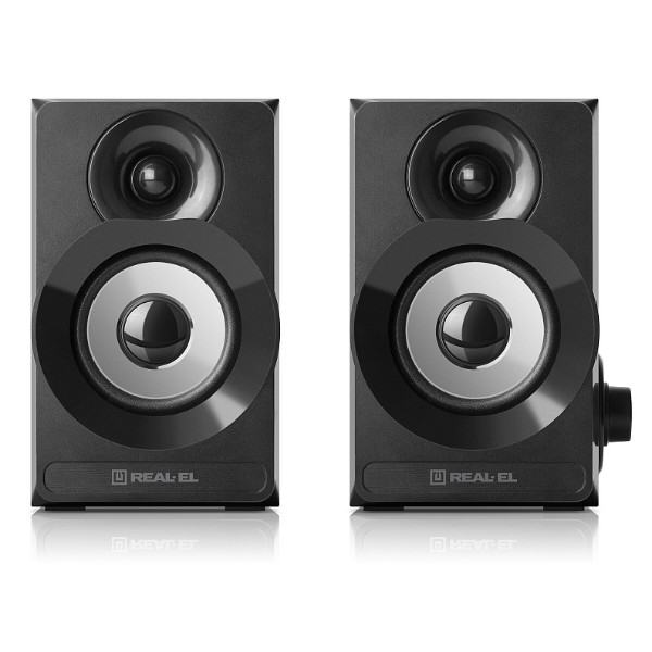 Фото - Комп'ютерна акустика компактна 2.0 REAL-EL S-200 Black