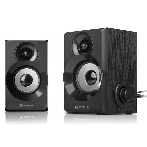 Фото - Комп'ютерна акустика компактна 2.0 REAL-EL S-200 Black