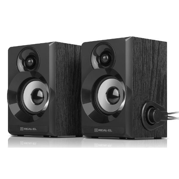 Фото - Комп'ютерна акустика компактна 2.0 REAL-EL S-200 Black