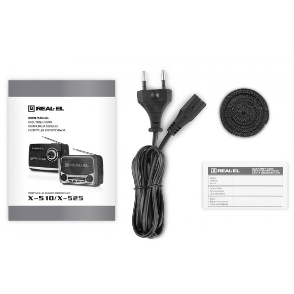 Фото - Радіоприймач REAL-EL X-510 Black