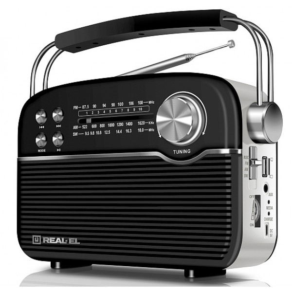 Фото - Радіоприймач REAL-EL X-545 Black
