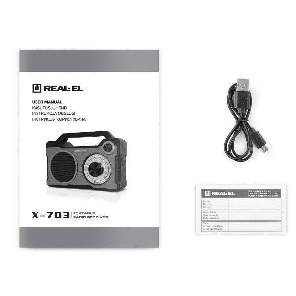 Фото - Радиоприемник REAL-EL X-703