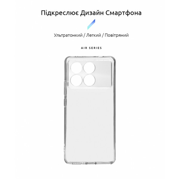 Фото - Чохол для смартфону Armorstandart Air for Xiaomi Poco X6 Pro 5G Camera cover Clear (ARM73376)