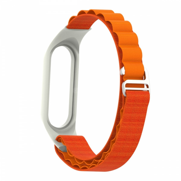 Фото - Ремінець для фітнес-браслету Armorstandart AlpinaStyle Band for Xiaomi Mi Band 7/6/5/4 Orange (ARM64989)