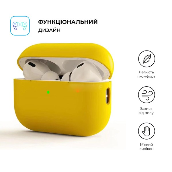 Фото - Чохол для навушників Armorstandart Silicone Case for Apple Airpods Pro 2 Yellow (ARM64537)