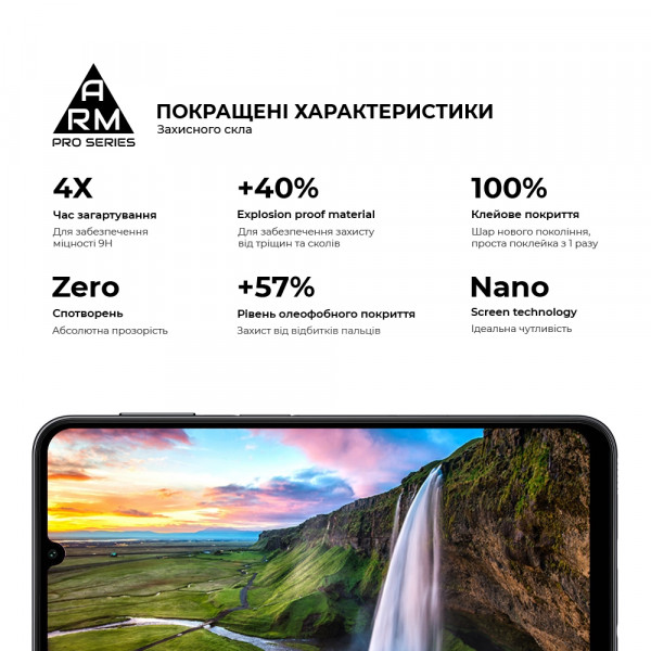Фото - Захисне скло для смартфону Armorstandart Pro for Samsung Galaxy A24 4G SM-A245 Black (ARM66209)