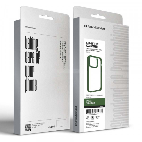 Фото - Чохол для смартфону Armorstandart UNIT2 for Apple iPhone 14 Pro Green (ARM69947)