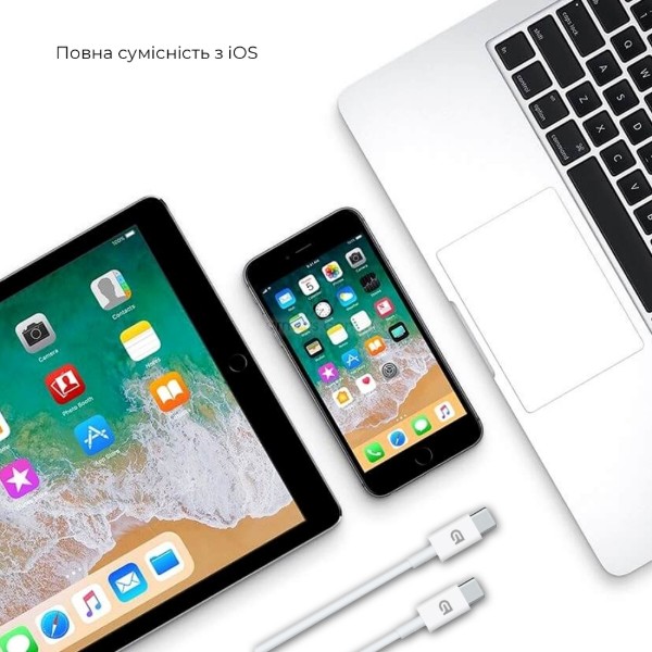 Фото - Кабель Armorstandart  ABMLL82 USB-C to USB-C Cable 2m White  (ARM63474)