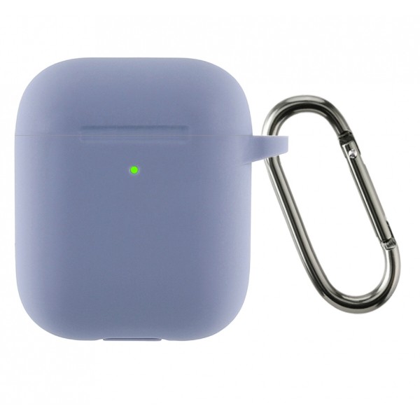 Фото - Чохол для навушників Armorstandart Ultrathin Silicone Case With Hook for Apple AirPods 2 Lavender Grey (ARM59684)