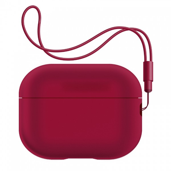Фото - Чохол для навушників Armorstandart Silicone Case with straps for Apple Airpods Pro 2 Wine Red (ARM68620)