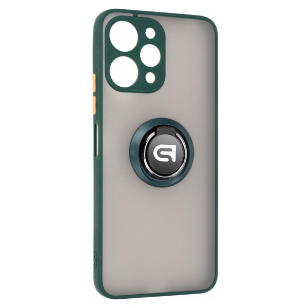 Фото - Чехол для смартфона Armorstandart Frosted Matte Ring for Xiaomi Redmi 12 4G Dark Green (ARM68903)