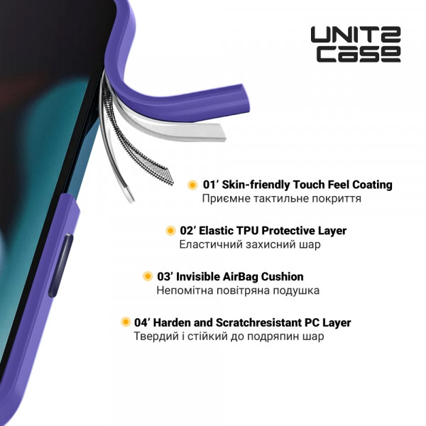 Фото - Чохол для смартфону Armorstandart UNIT2 for Apple iPhone 15 Pro Max Lavander (ARM69991)