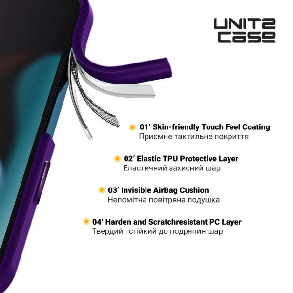 Фото - Чохол для смартфону Armorstandart UNIT2 for Apple iPhone 15 Pro Purple (ARM69983)