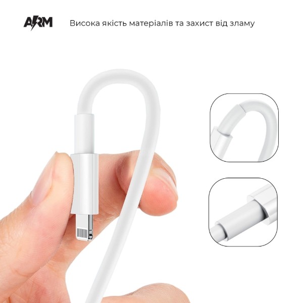 Фото - Кабель Armorstandart  ABMLL82 USB-C to USB-C Cable 2m White  (ARM63474)