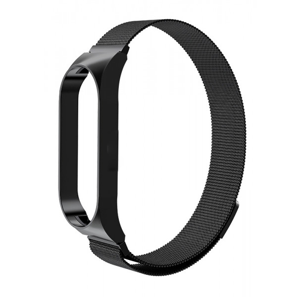 Фото - Ремінець для фітнес-браслету Armorstandart Milanese Magnetic Band for Xiaomi Mi Band 7 Black (ARM67848)
